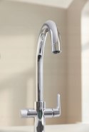 Bateria kuchenna stojąca Grohe BLUE PURE BAUCURVE srebrna, 30580000