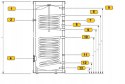 Bojler do kotłów z dwoma wężownicami Kospel 200 l, SB-200.TERMO-SOLAR.PL