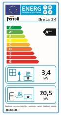 FERROLI BRETA PELLET 24kW Z PŁASZCZEM WODNYM