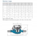 Wodomierz BMETERS typu: GMDM-i 1 1/4" AC Q3-10,0 m3/h, MIA00C48SCFIVS