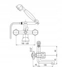 BATERIA WANNOWA ŚCIENNA VALVEX CLASS CHROME