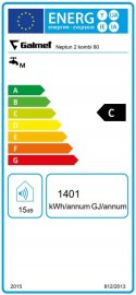 Bojler elektryczny Galmet Neptun Kombi 80 l lewy, 06-084671