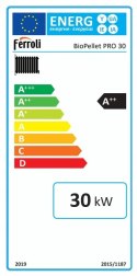 Ekologiczny Piec, Kocioł ferroli na pellet stalowy 30 kW,5 kl EcoDesign,ZUM