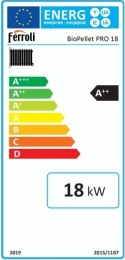 Piec Ferroli jednofunkcyjny stalowy na pellet 18 kW