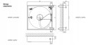 Hydrant wewnętrzny fi25 długość 20 mb natynkowy 780x780x180mm