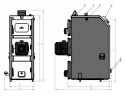 Piec Kocioł Kotłospaw dwufunkcyjny stalowy na drewno, pellet 24 kW