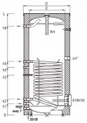 WYMIENNIK,ZASOBNIK, BOJLER 200L Z WĘŻOWNICĄ GALMET