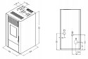 Piec,piecyk,kominek na pelet pellet Marisa 9kW+DGP