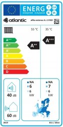 Wydajna Powietrzna pompa ciepła EXTENSA AI R32 8kW Atlantic, 526153