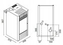 Piec Eva Calor Irma stalowy na pellet 9 kW czarny