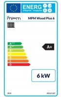 Piec Kocioł MPM Wood Plus stalowy na drewno 6 kW