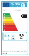 Piec Kocioł na pellet Mirano 8 KW Srebrny WiFi