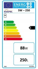 Wymiennik Bojler c.w.u. Kospel SW-250.1 stojący, 250L, z wężownicą spiralną