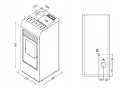 Piec Eva Calor Giada jednofunkcyjny stalowy na pellet 9 kW