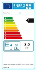 Piec na pellet kominek 9,5 kW 56301 Apex programowalny termostat