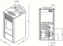 Piec na pellet kominek 9,5 kW 56301 Apex programowalny termostat