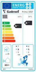 Pompa ciepła powietrzna monoblok Prima 10GT - 10 kW, 1 fazowa, 230 V hybryd