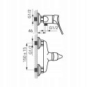 Bateria prysznicowa Ferro Petite BPT7BL