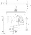 Zestaw prysznicowy podtynkowy Omnires SYSY35CP