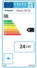 Piec jednofunkcyjny stalowy na węgiel kamienny Ogniwo Classic DS 24 kW