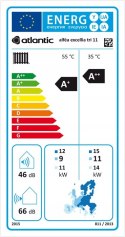 Pompa ciepła powietrze-woda niskotemperaturowa Atlantic 16 kW 526354