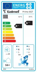 GALMET 4w1 Pompa ciepła monoblok PRIMA 6kW 230V zasobnik CWU 200L bufor 60L