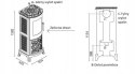 Piec na drewno Eva Calor Alberta 7 kW hermetyczny