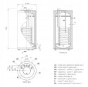 Zasobnik Bojler do kotłów C.O. Ferroli 100 l, 26 kW