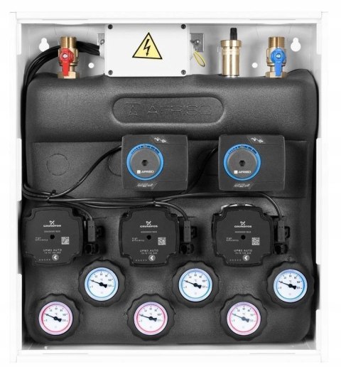 Zestaw mieszający PrimoBox AZB 355, szafka, 2 zawory z siłownikiem ARM 141