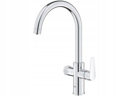 Bateria kuchenna stojąca Grohe BLUE PURE BAUCURVE srebrna, 30580000