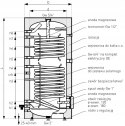 Bojler biwalentny Galmet 400l SGW(S)B TOWER BIWAL, 26-409000N